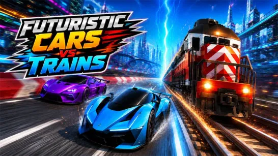 Futuristic Cars vs Trains game Play Futuristic Cars vs Trains game