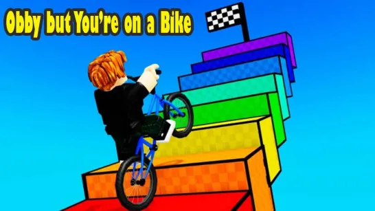 Obby but You’re on a Bike game Play Obby but You’re on a Bike game